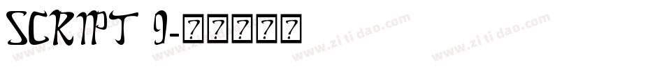 SCRIPT 9字体转换